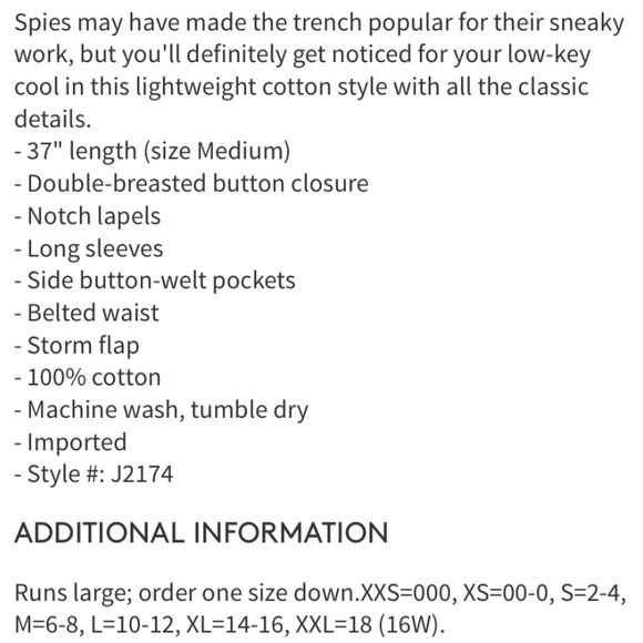 NWT Madewell Abroad Trench Coat - Picture 7 of 7